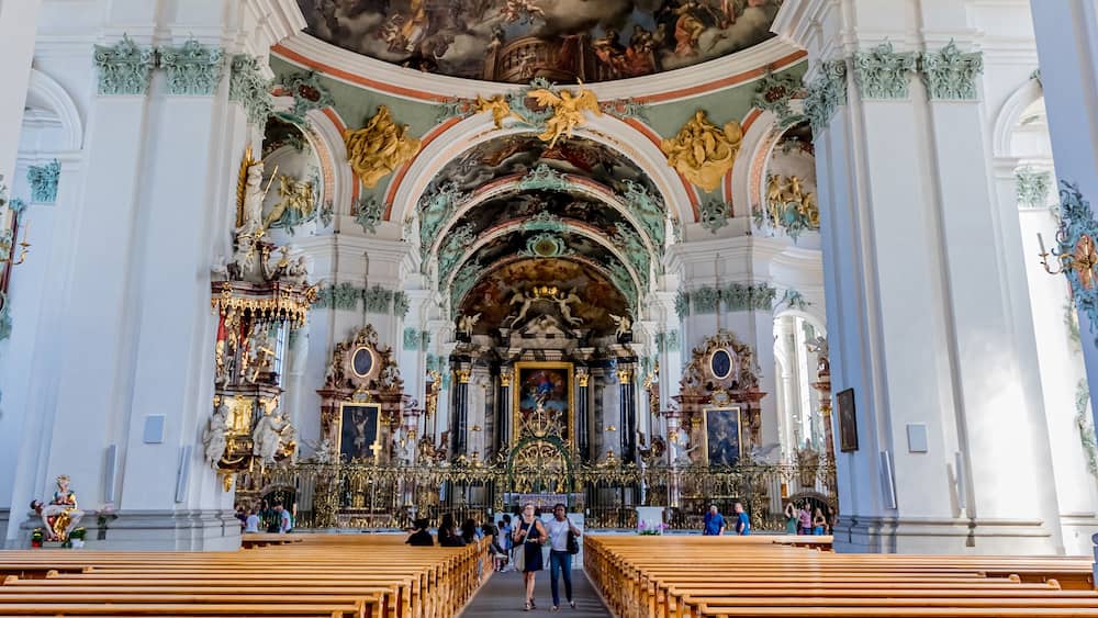 Visite de l'Abbaye de Saint-Gall en Suisse