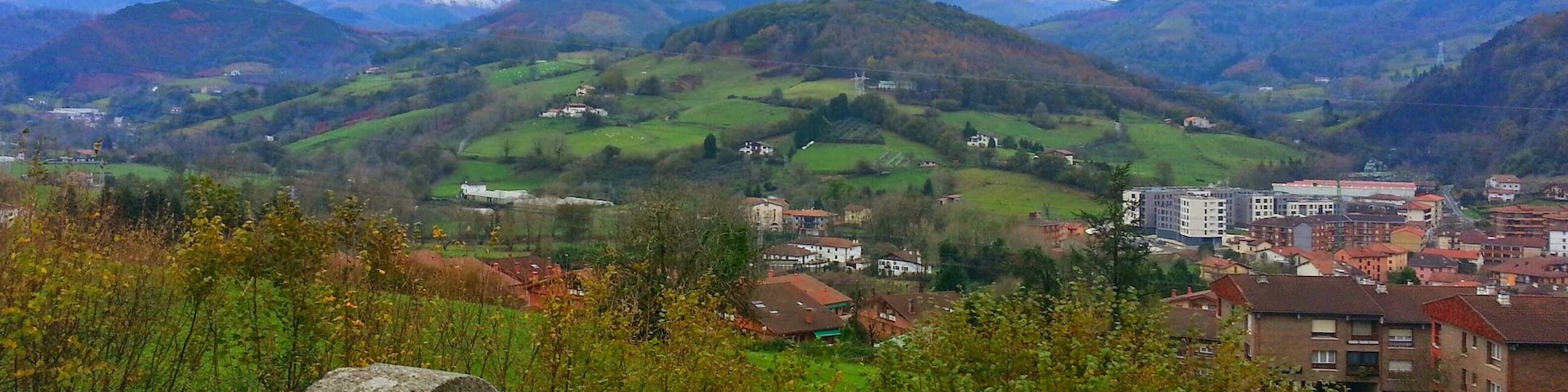 Oiartzun vu d'en haut