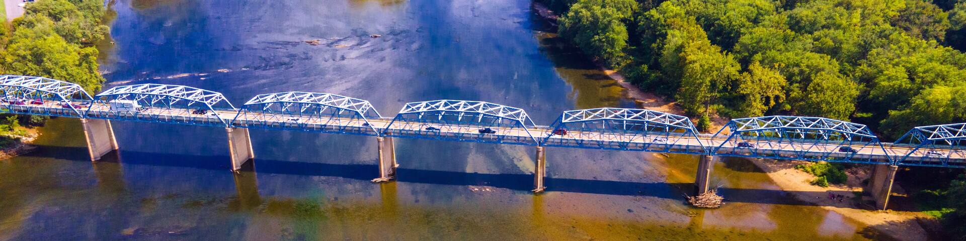 Potomac River and Point of Rocks Road Bridge,