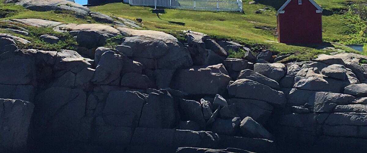 Close up of the Nubble Lighthouse