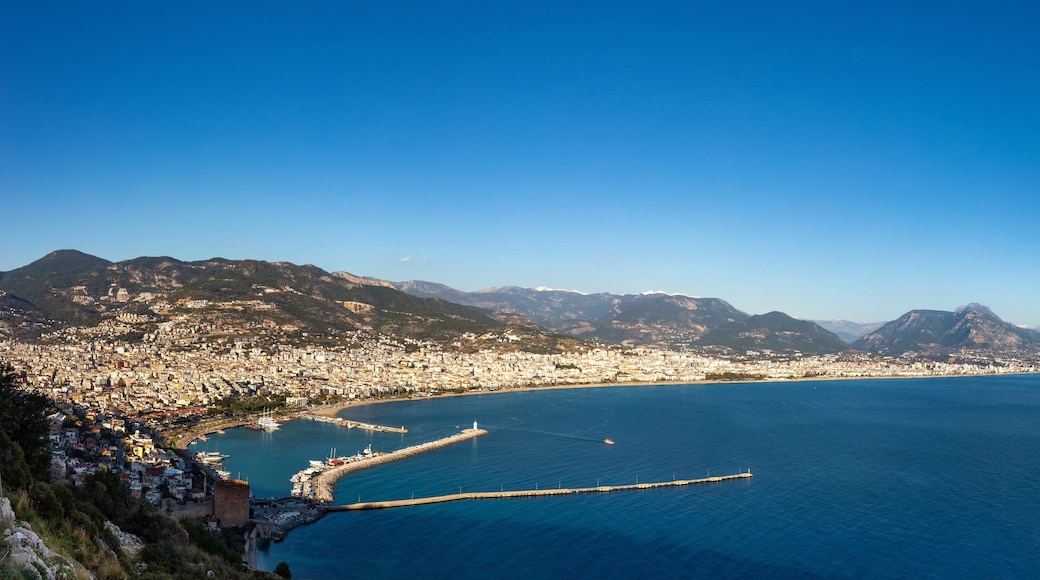 View of the Mediterranean coast.