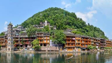 Fenghuang Ancient City Summer Scenery, Xiangxi, Hunan, China