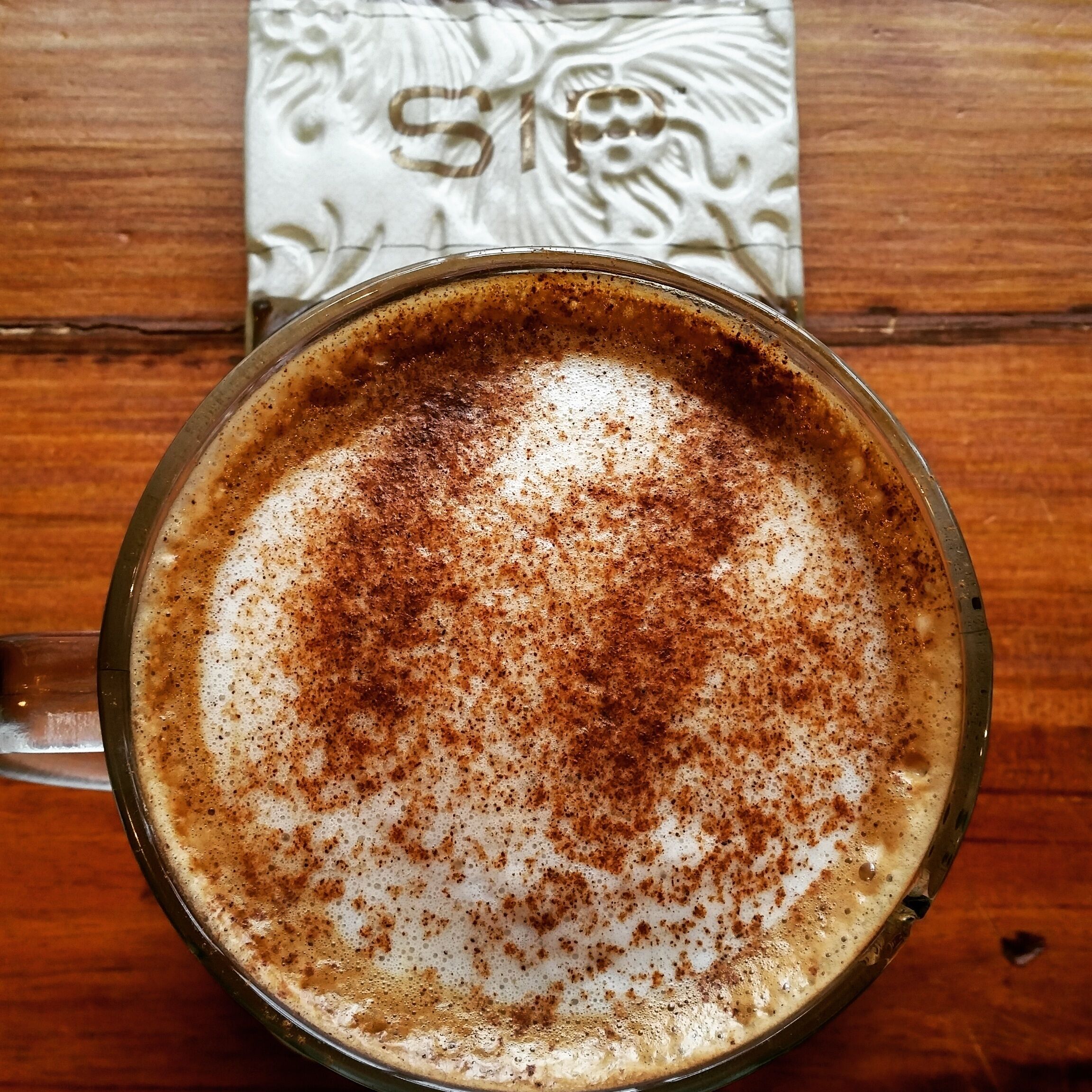 Sip is an awesome hang out place!  They have your typical coffee shop drinks, plus signature cafe drinks and wine. There's also some unique tapas-type dishes you won't find many other places around.