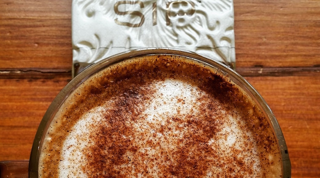 Sip is an awesome hang out place! They have your typical coffee shop drinks, plus signature cafe drinks and wine. There's also some unique tapas-type dishes you won't find many other places around.