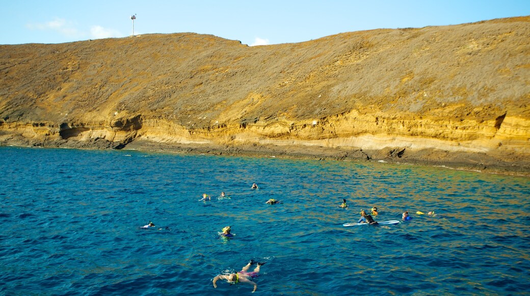 Molokini qui includes côte rocheuse, panoramas et baignade