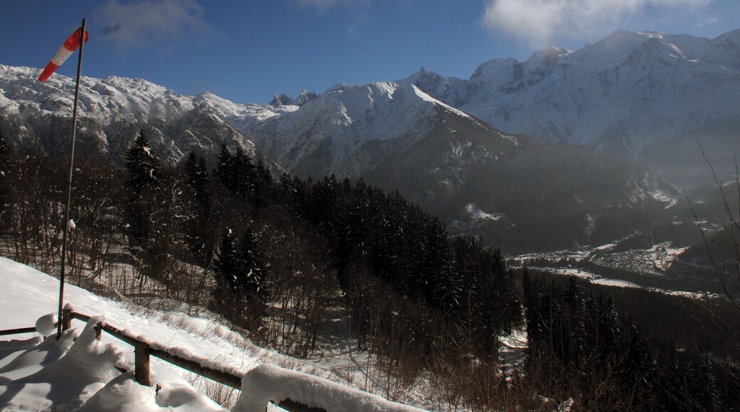 Plaine Joux 1350 m looking South-East to the Mont-Blanc chain