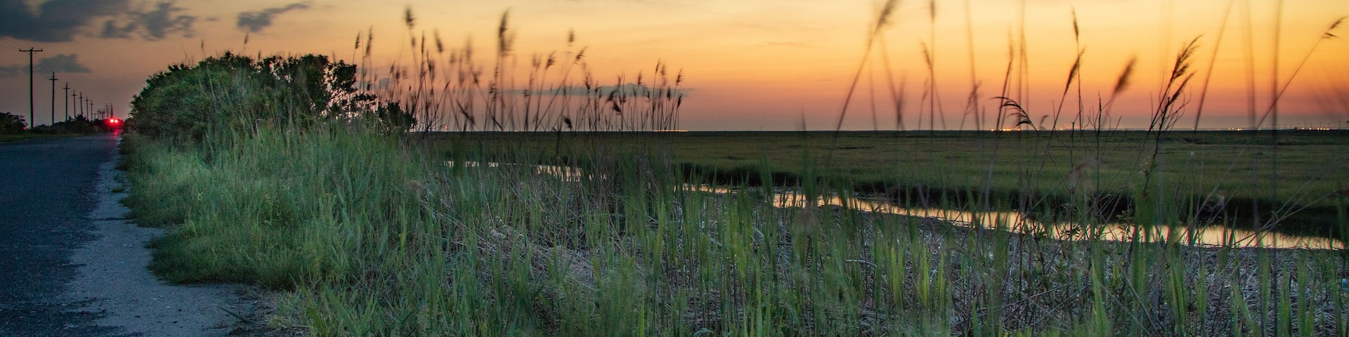 Sunrise at Great Bay marshland