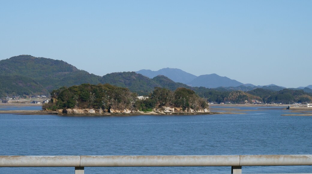 Koshiki-jima Island in Imari Bay, Imari city, Saga prefecture, Japan. It taken from Imari Bay Bridge.