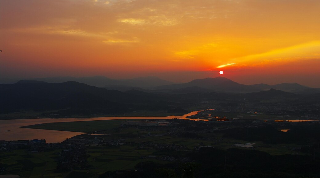 竹の古場公園からの日の出