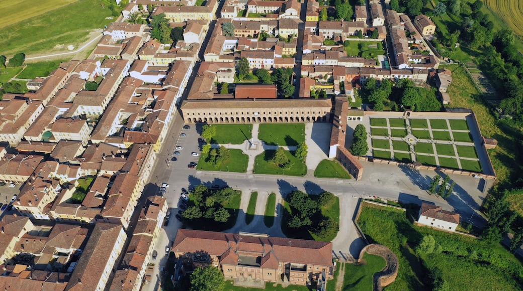 Aerial view of Sabbioneta World Heritage Site by UNESCO