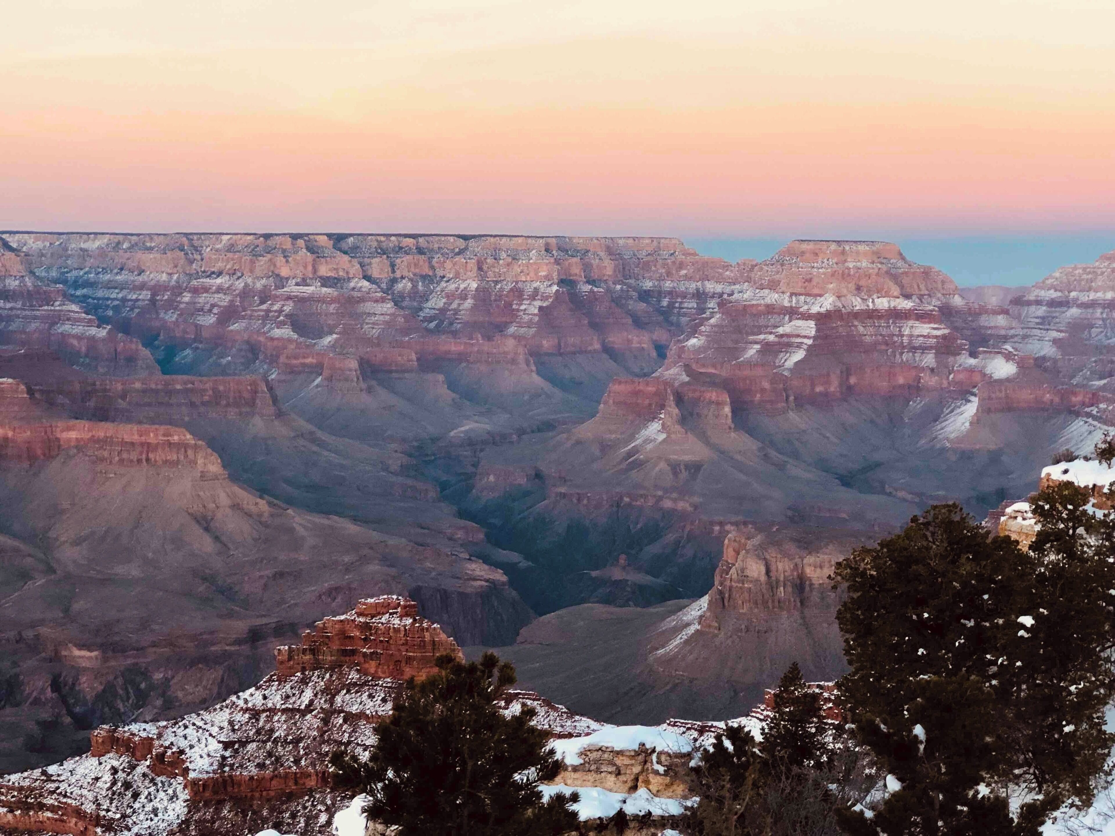 Back at Mather Point for the sunset last night.