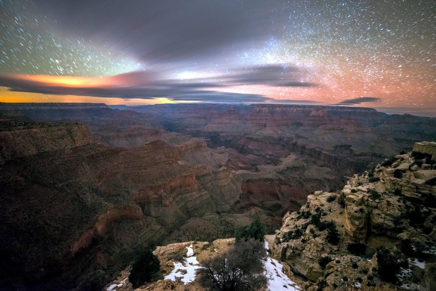 Below Freezing, right after a winter storm, no sleep, but got the shot.
#BvSAstro