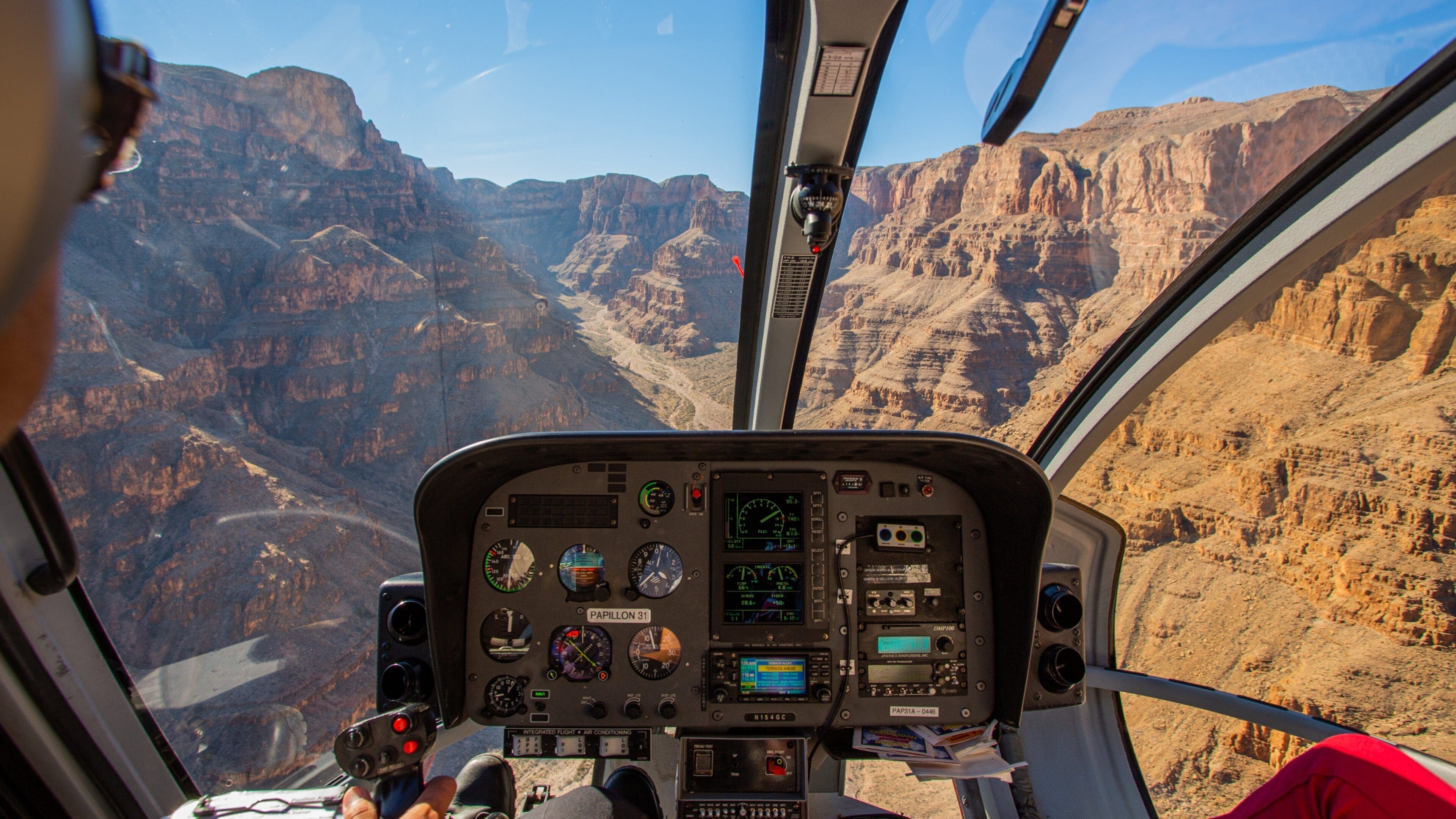 Grand Canyon showing a gorge or canyon, interior views and an aircraft