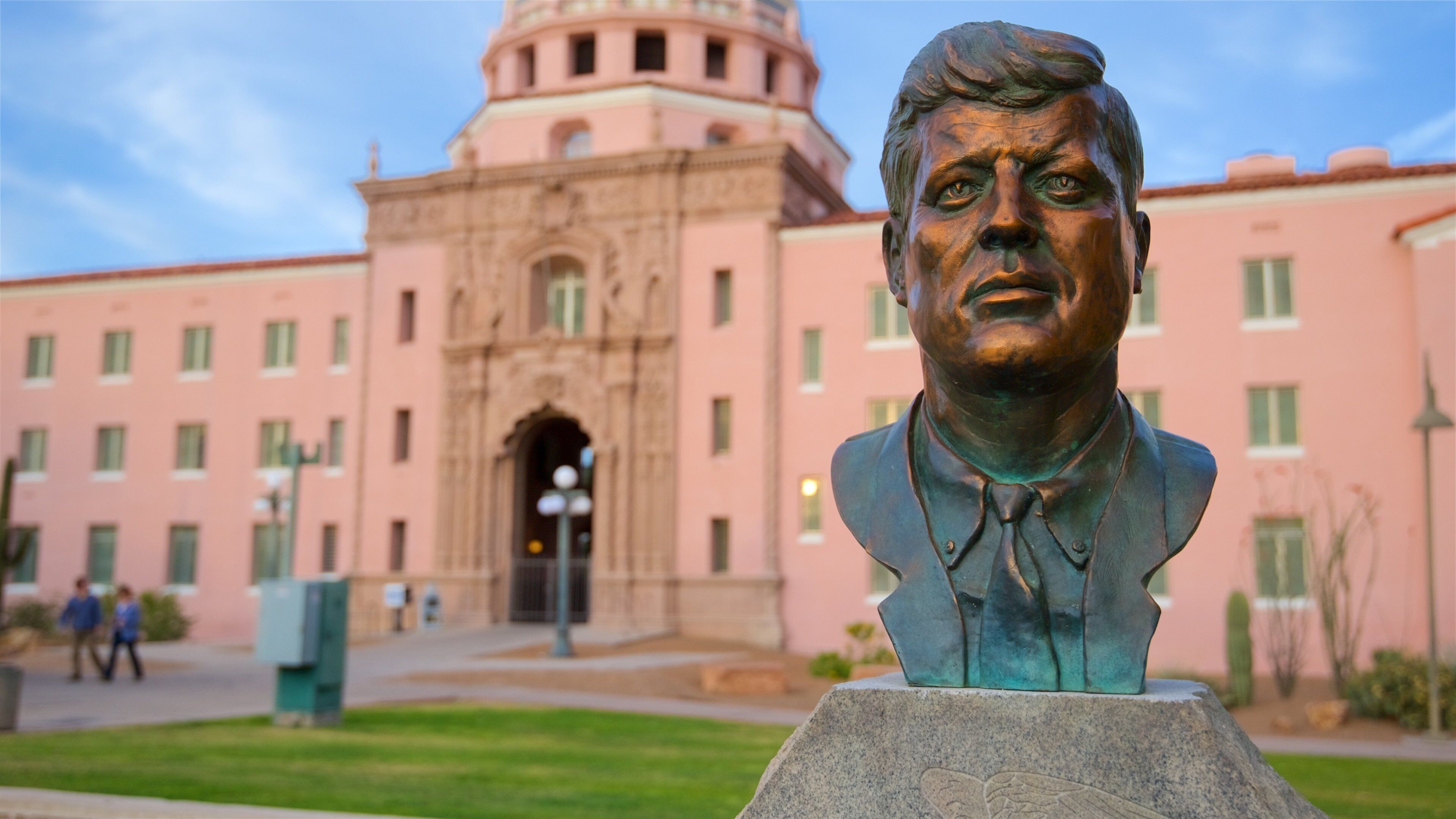 Downtown Tucson featuring a statue or sculpture