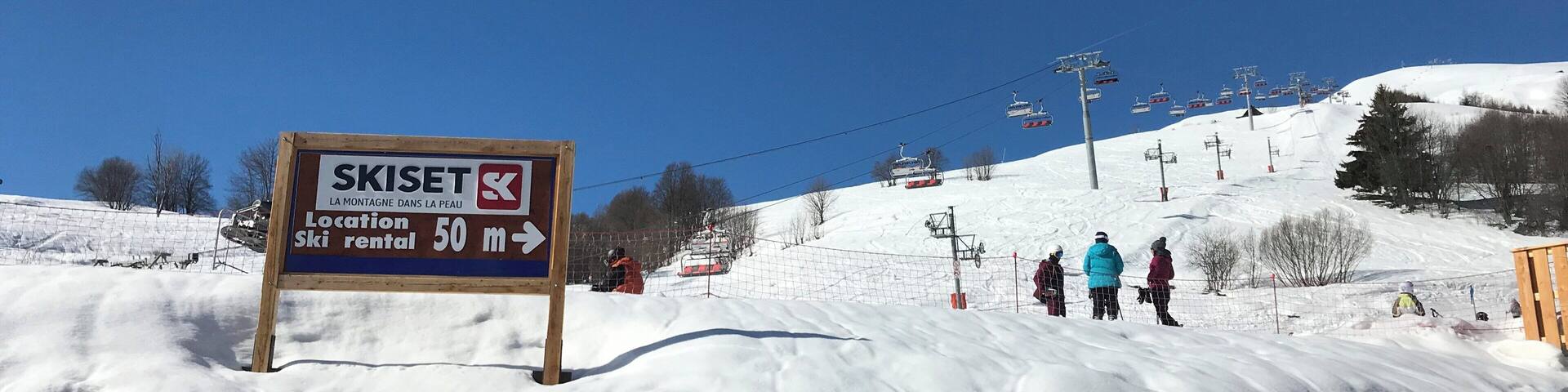 A beautiful day, great skiing