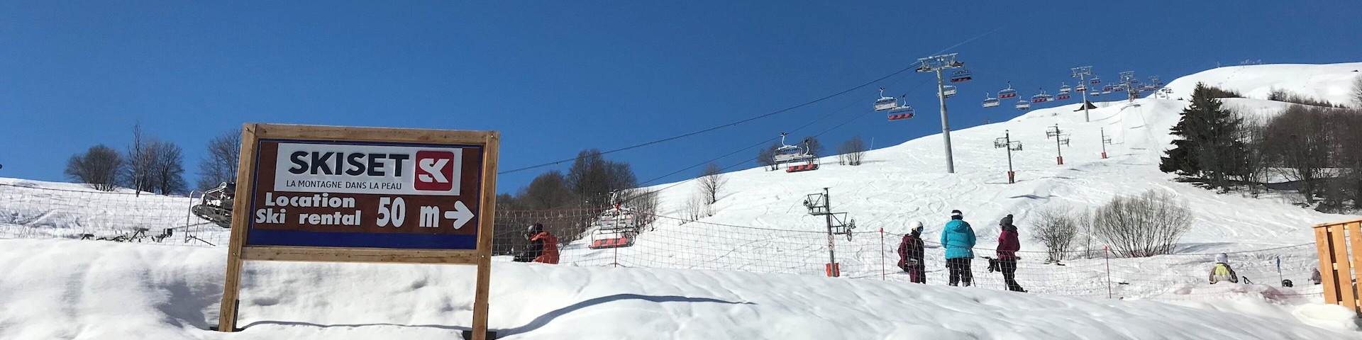 A beautiful day, great skiing