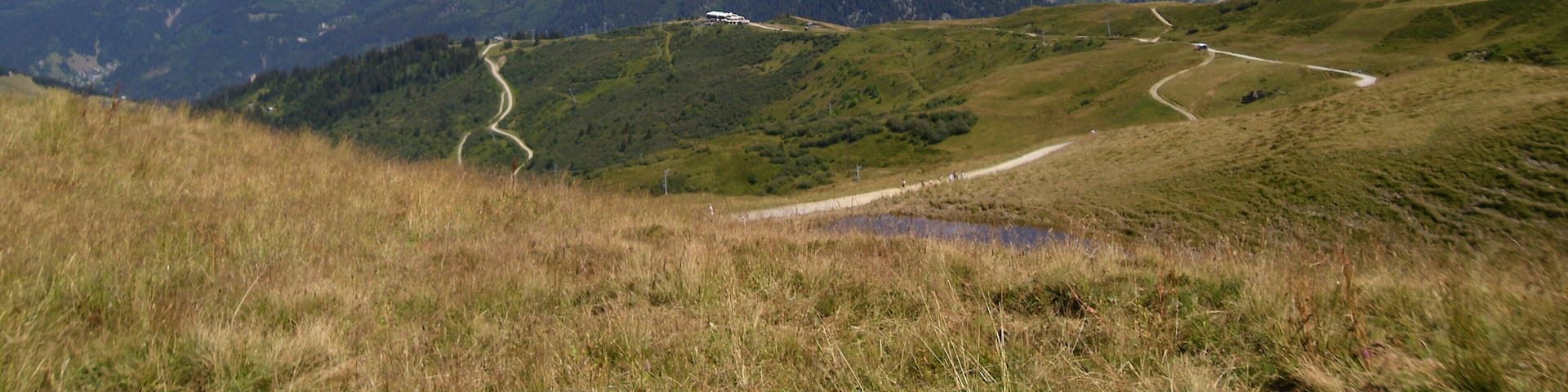le massif du mont blanc depuis le col du joly