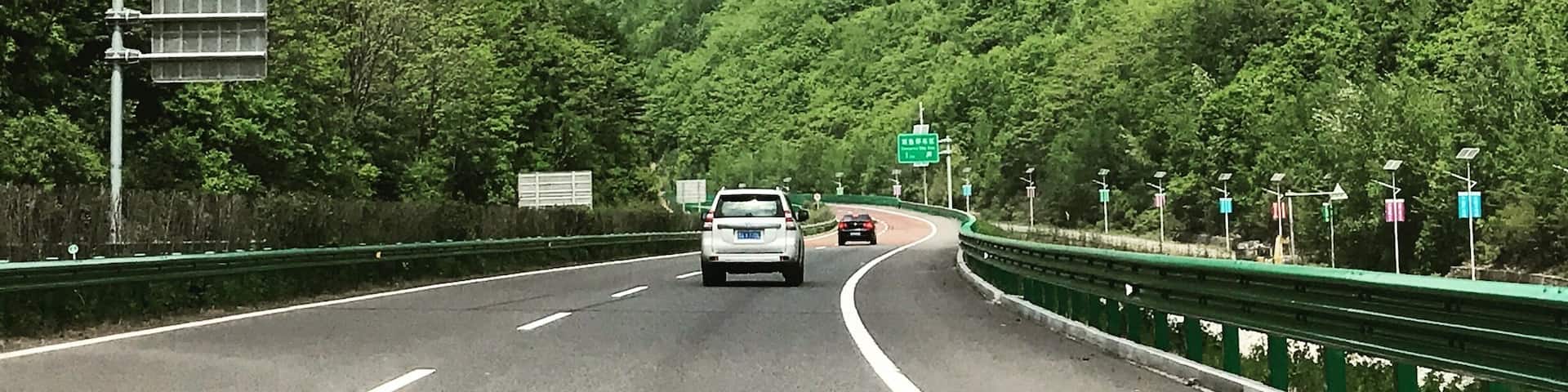 Incredible views from the car during the road trip to Changbaishan