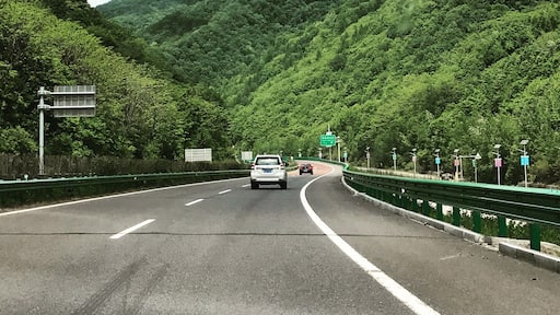 Incredible views from the car during the road trip to Changbaishan