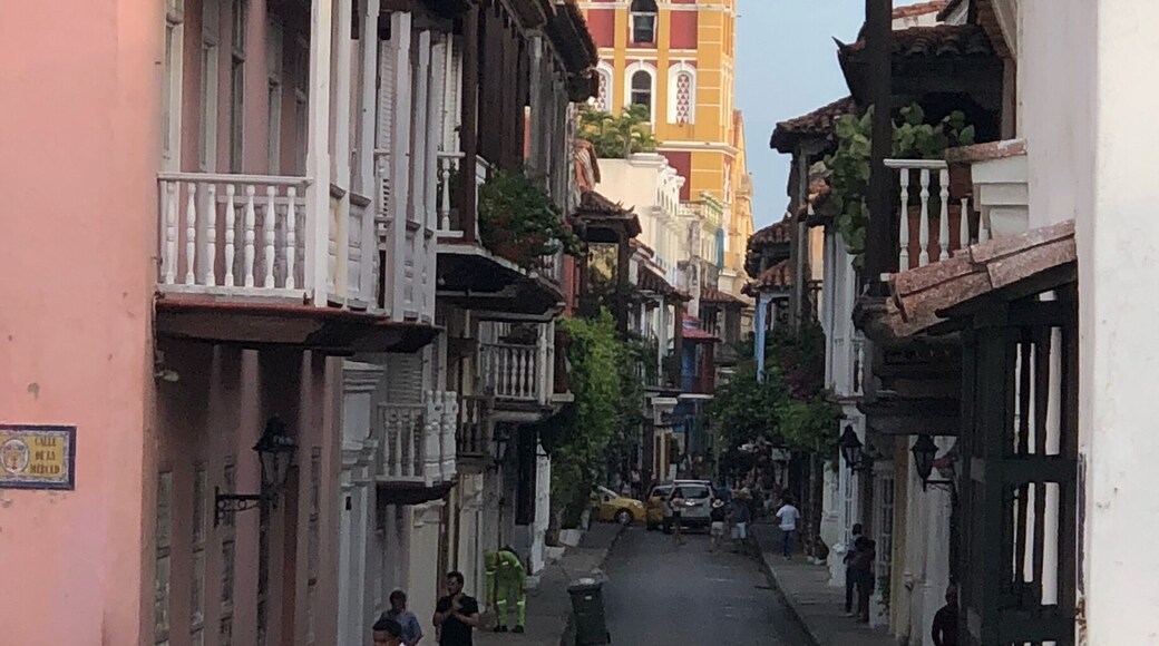 Small street with horse carriage