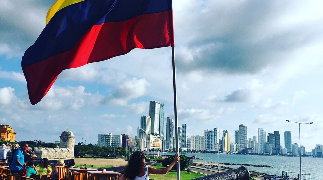 Amazing spot on the old Cartagena wall.It is a must for the sunset.