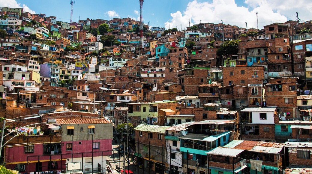 Comuna 13, Medellín. Less than twenty years ago this area was one of the most dangerous districts in one of the most dangerous cities in the world.
Today, it's one of the hippest neighbourhoods in town.
We've only been in Medellín for a few days so far, but it's quickly becoming one of our favourite cities of the trip.
#LatinAmerica #Colombia #Medellin