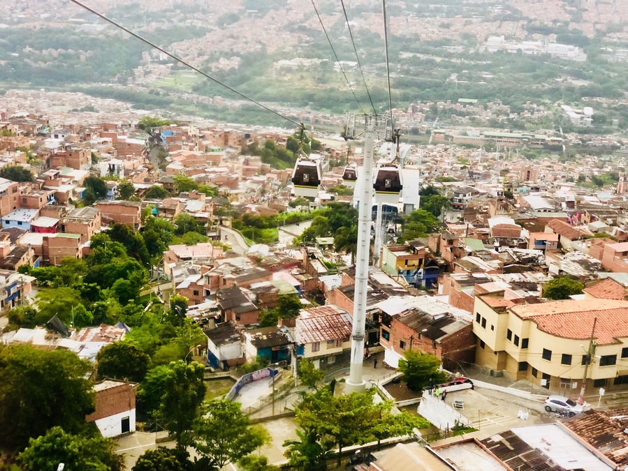 Cable car in Medellin