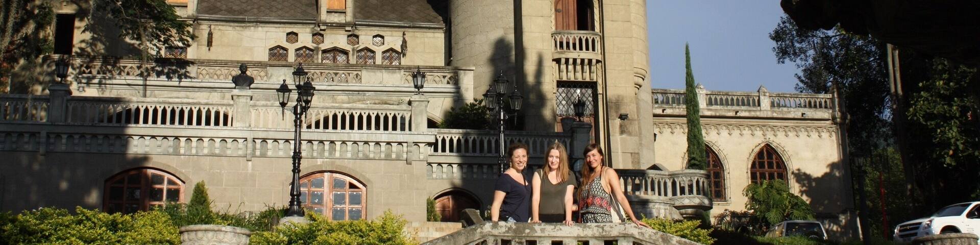 Beautiful old castle with its gardens in Poblado, Medellin. Once a German woman and her Columbian husband lived here, but their story ends very sad. The castle was then doninated to the city and is now a museum.