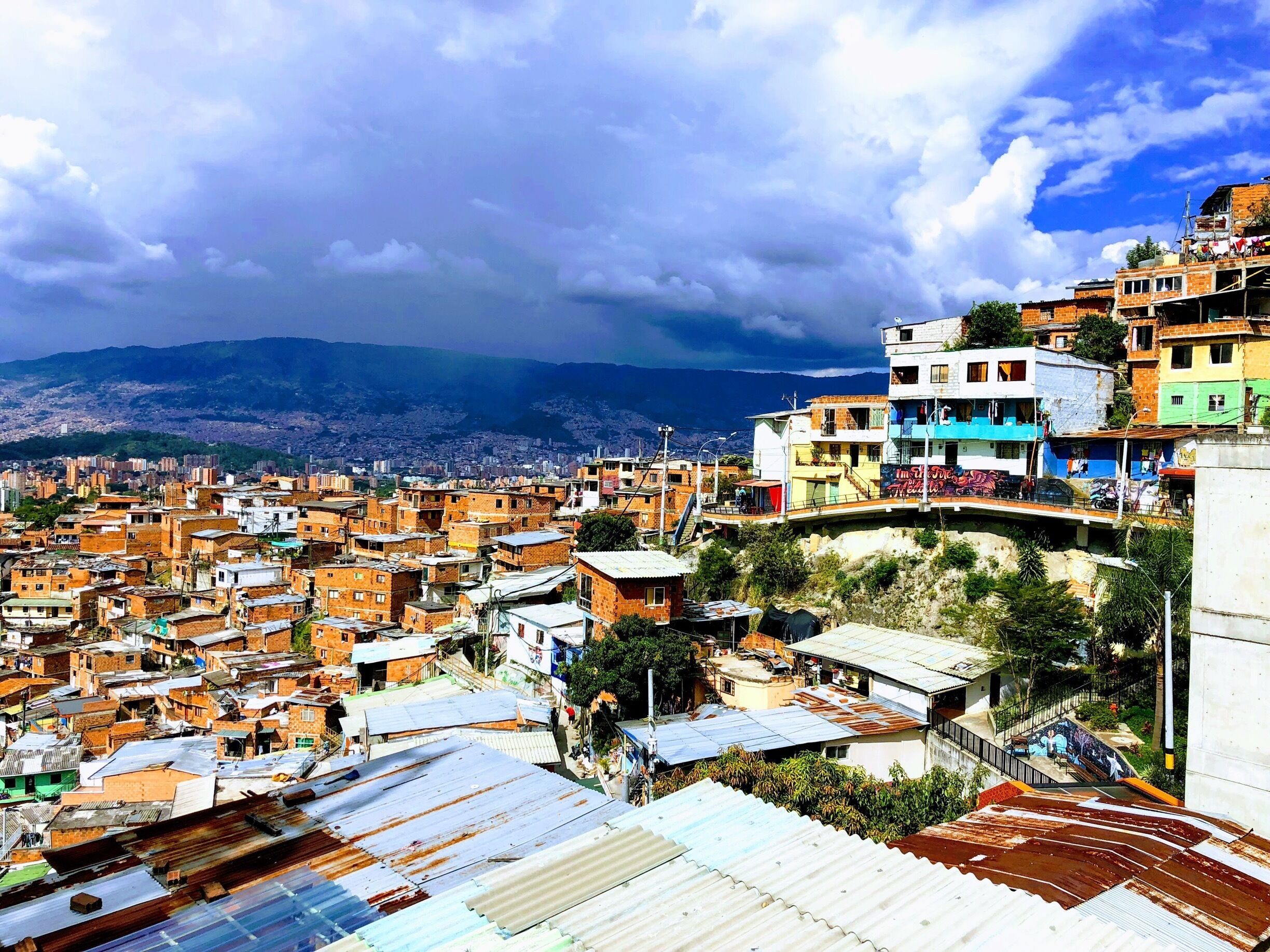 View from Conmuna 13, used to be the most dangerous place in Medellin 