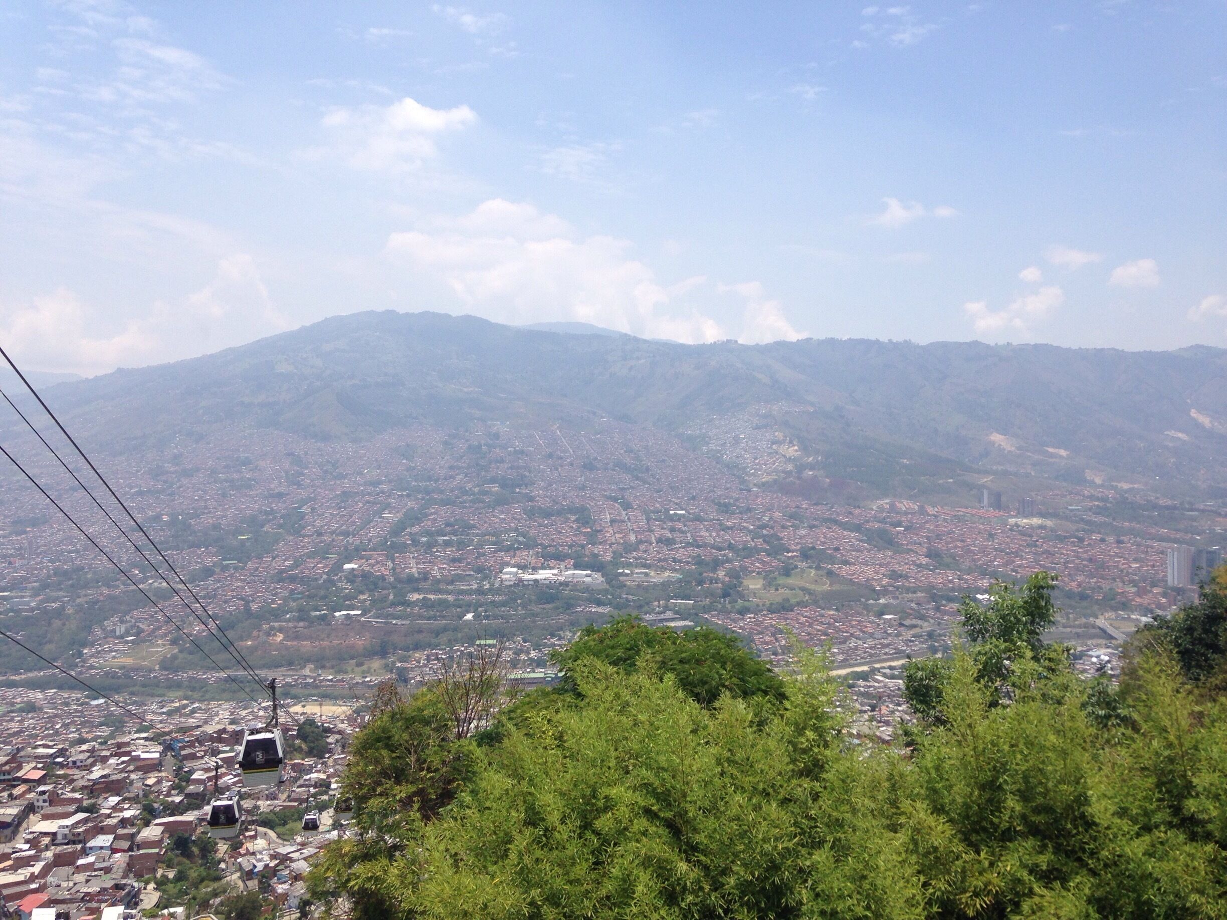 Overlooking the city from Santo Domingo in Medellin. 