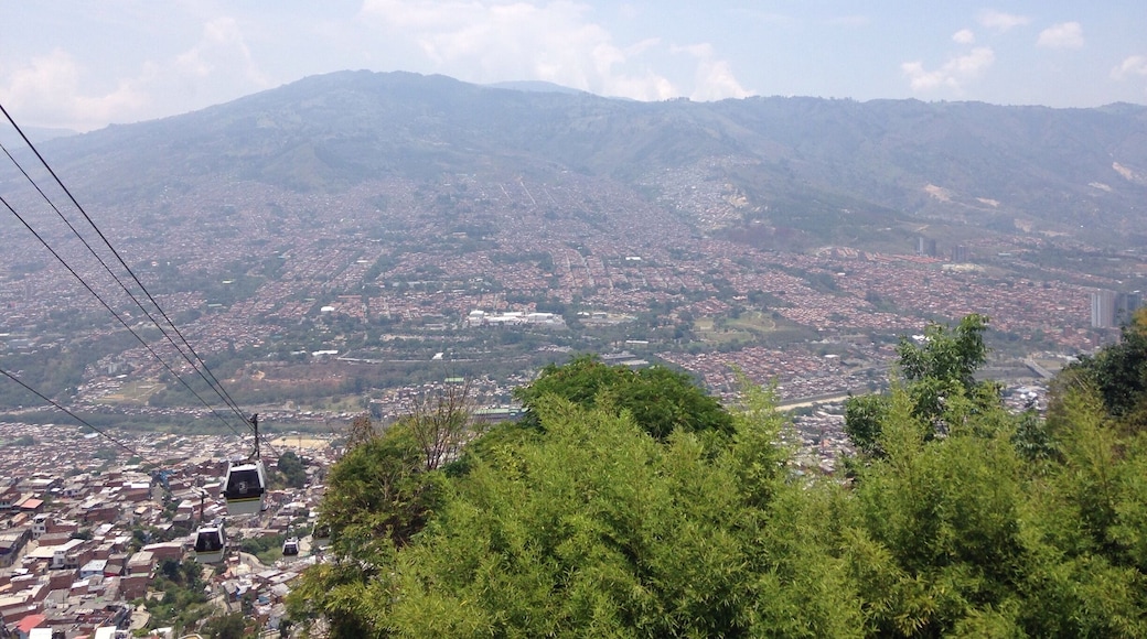 Overlooking the city from Santo Domingo in Medellin.