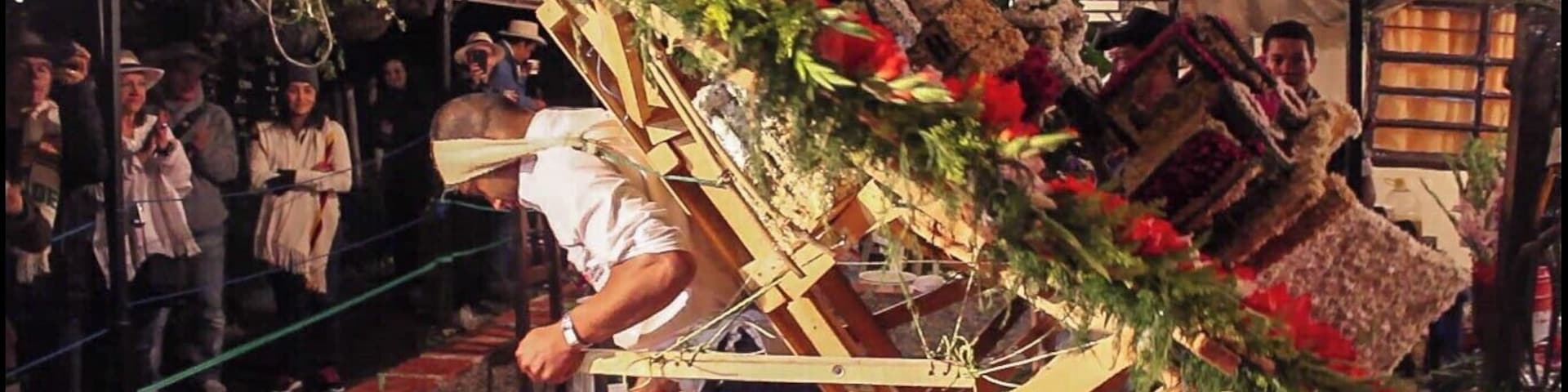 (1) The Feria de las Flores ends in a high with El Desfile de Silleteros. Back in the day, wealthy people would travel by being carried by other humans in a chair they would hang from their head. These people where known as silleteros, term derived from the Spanish word for chair, "silla". Farmer would also use this method for carrying their crops to sell them down in Medellin. (Keep reading on the other #Festival posts)