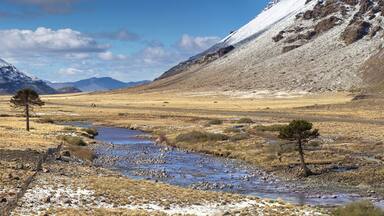 Agrio River, Patagonia, Argentina, Provincial Park of Copahue -