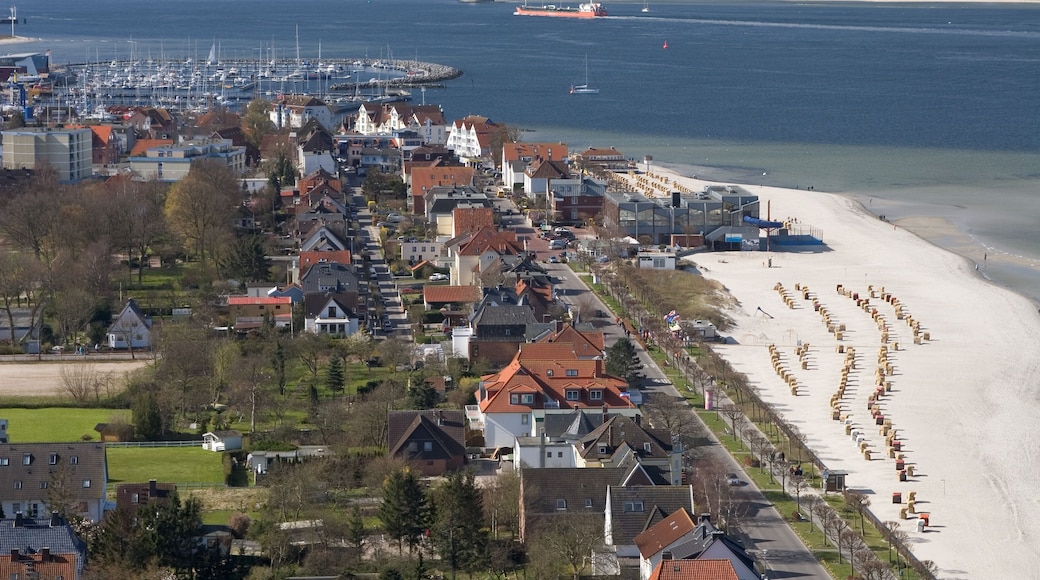 Laboe and the Kieler FÌÎÌã̴_rde looking towards the city of Kiel on the Baltic Sea