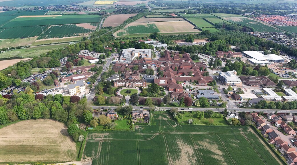 aerial view of Castle Hill Hospital. Cottingham, Hull