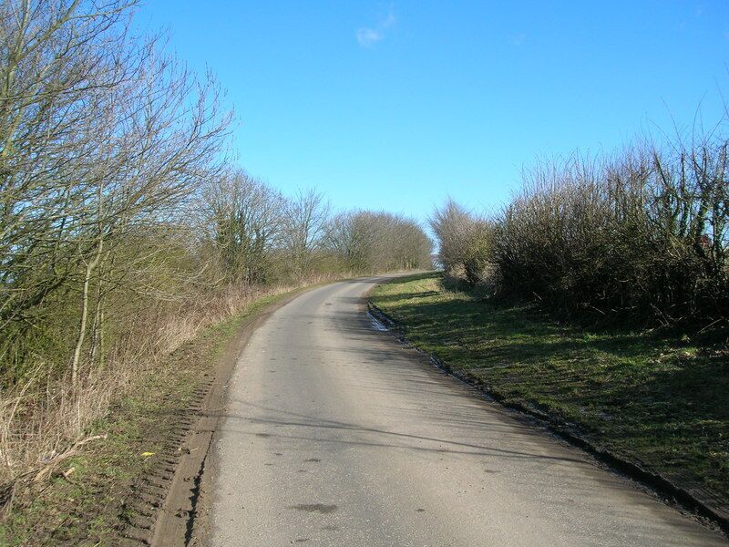 Minor Road towards Risby, East Riding of Yorkshire, England.
