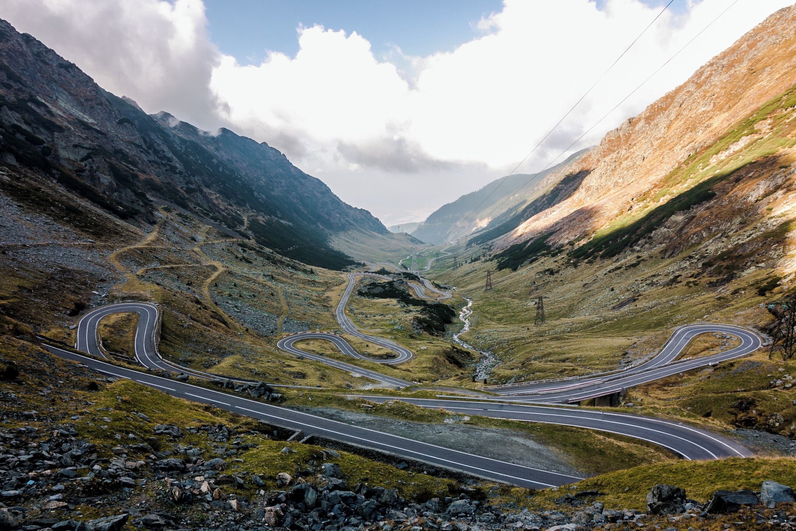This highway is the highest in Romania and crosses over the tallest mountain range in the country. Many consider this to be one of the best driving roads on earth, and we can easily see why!

Although this is the most often shown photo of the road, it&#x27;s total length is over 90 kilometers, winding the entire way!

#Europe #Romania #Road