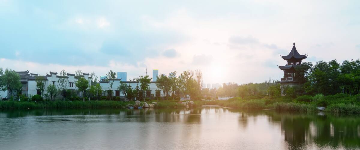 Lakes and Ancient Town Architecture..