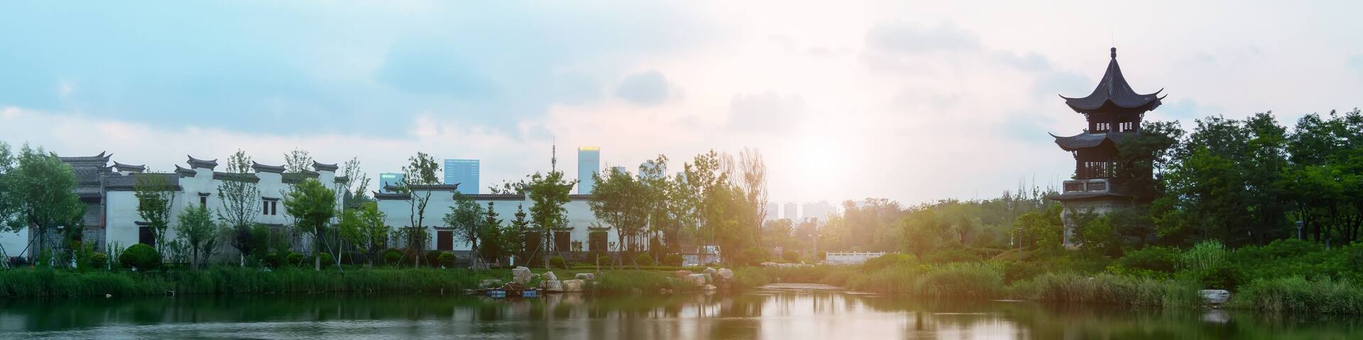 Lakes and Ancient Town Architecture..