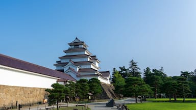 Facade of the Tsuruga Castle in the morning in Fukushima, Japan