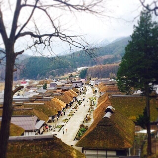 Ouchi juku, a traditional old post town in Fukushima prefecture. 
#Japan #Tohoku