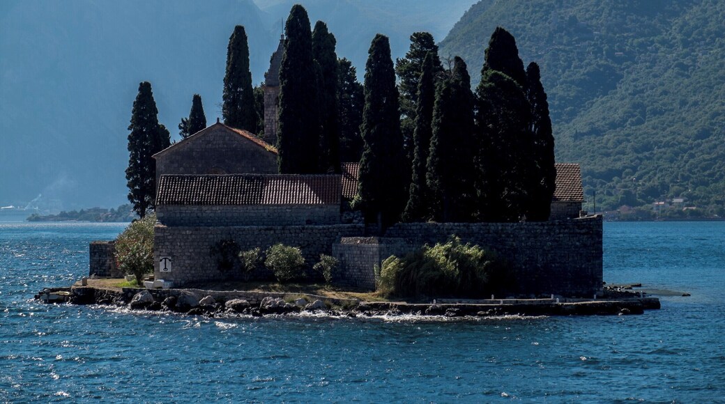 The Island of Saint George (Sveti Đorđe) is a natural islet off the coast of Perast in the Bay of Kotor, Montenegro. The island contains Saint George Benedictine monastery from the 12th century and the old graveyard.