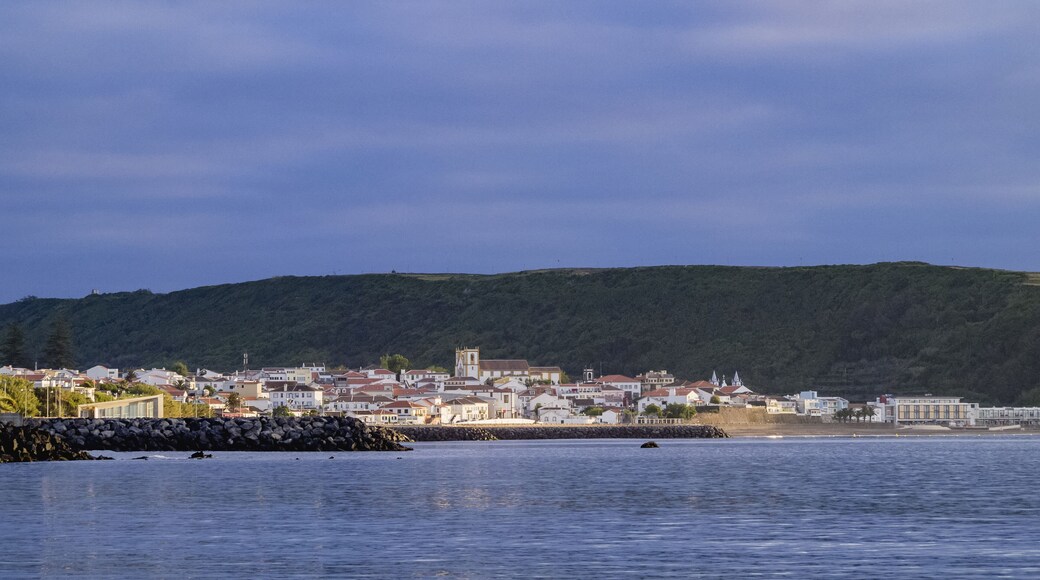 View towards Praia da Vitoria, Terceira Island, Azores, Portugal