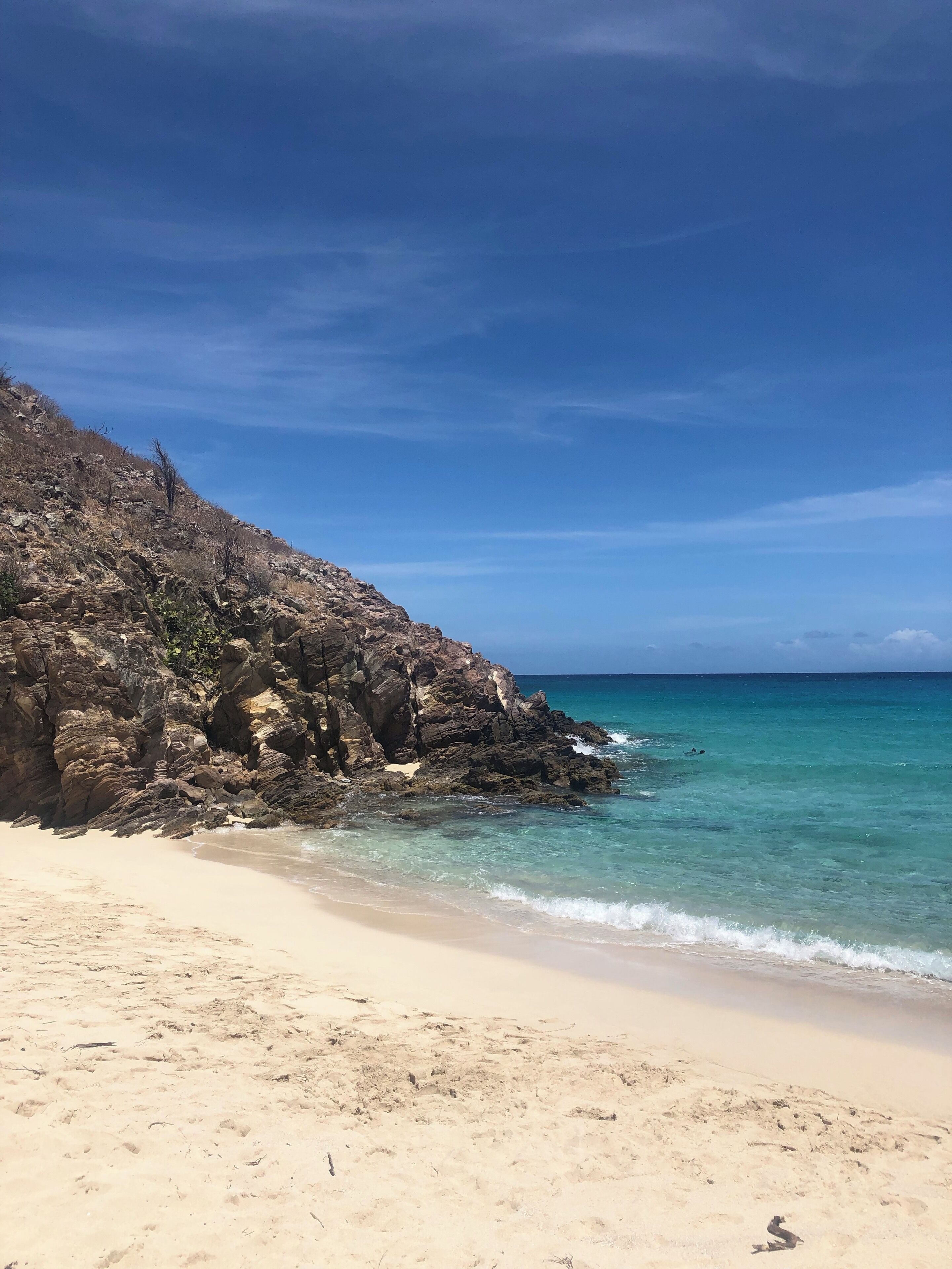 The near end of the beach. So beautiful, and in the off-season, wonderfully quiet.