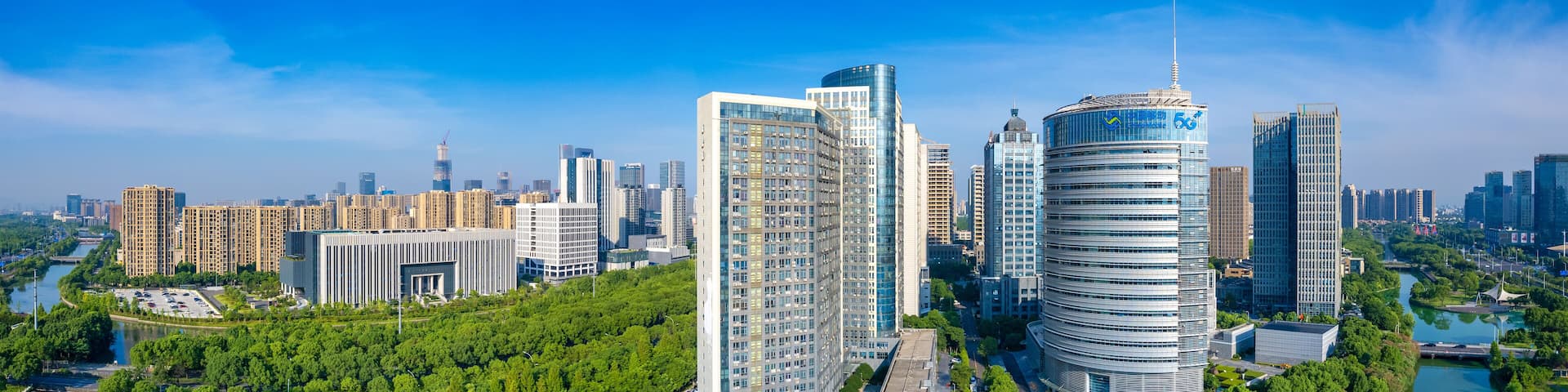 Urban Scenery of Yinzhou District, Ningbo, China