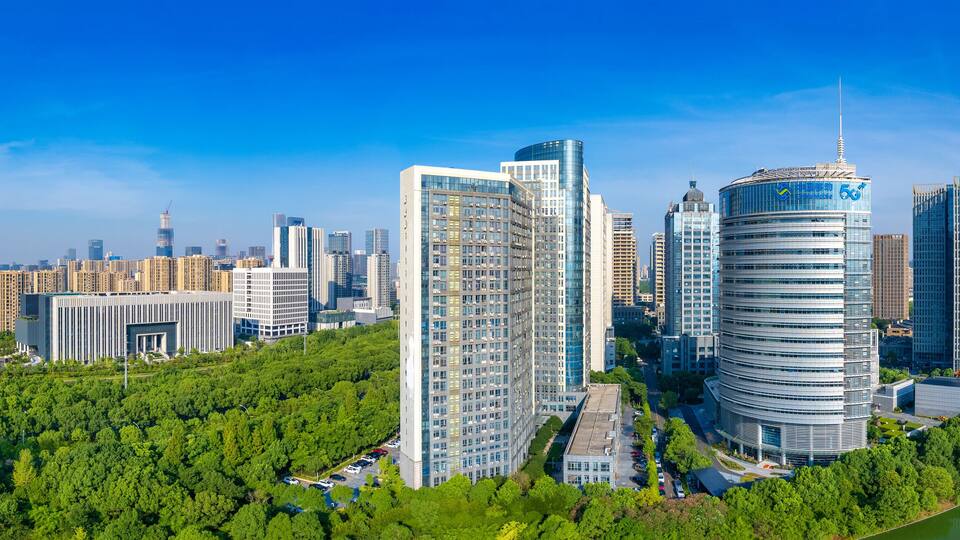 Urban Scenery of Yinzhou District, Ningbo, China