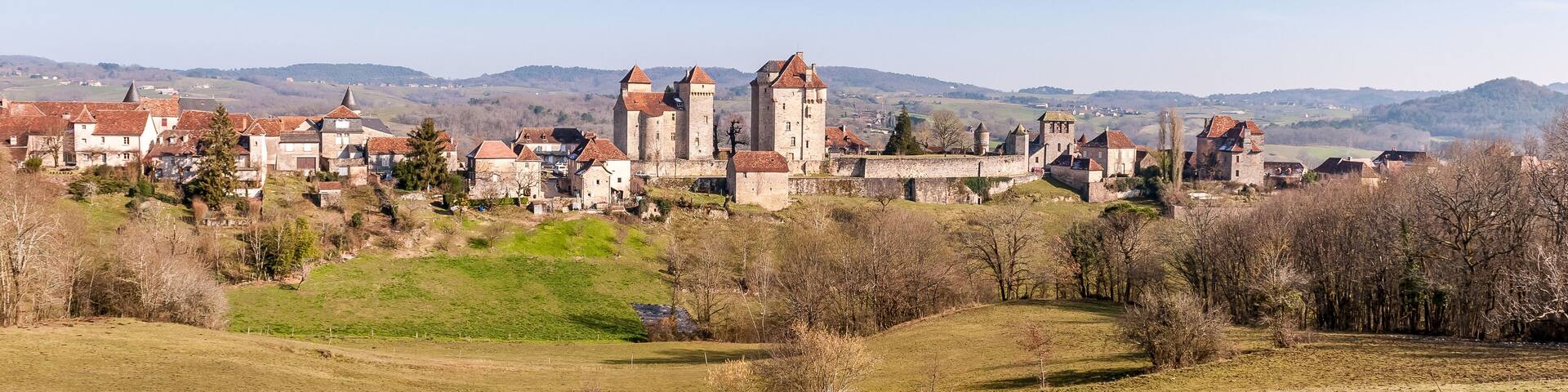 Magnifique Village médiéval de Curemonte, en Corrèze, en Nouvelle-Aquitaine, France