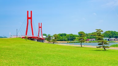 北潟湖のアイリスブリッジ 福井県あわら市にて