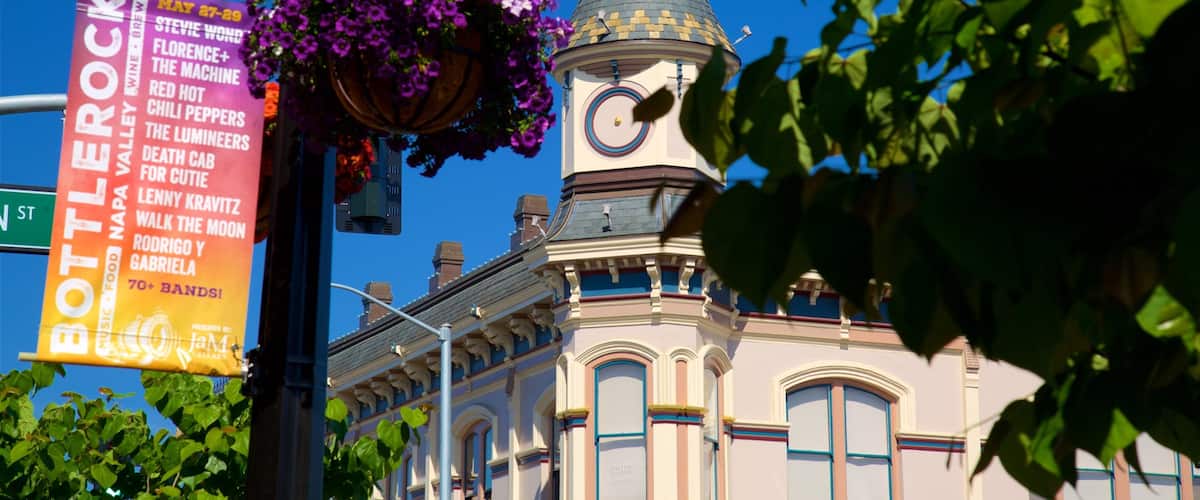 Napa mettant en vedette patrimoine historique et signalisation