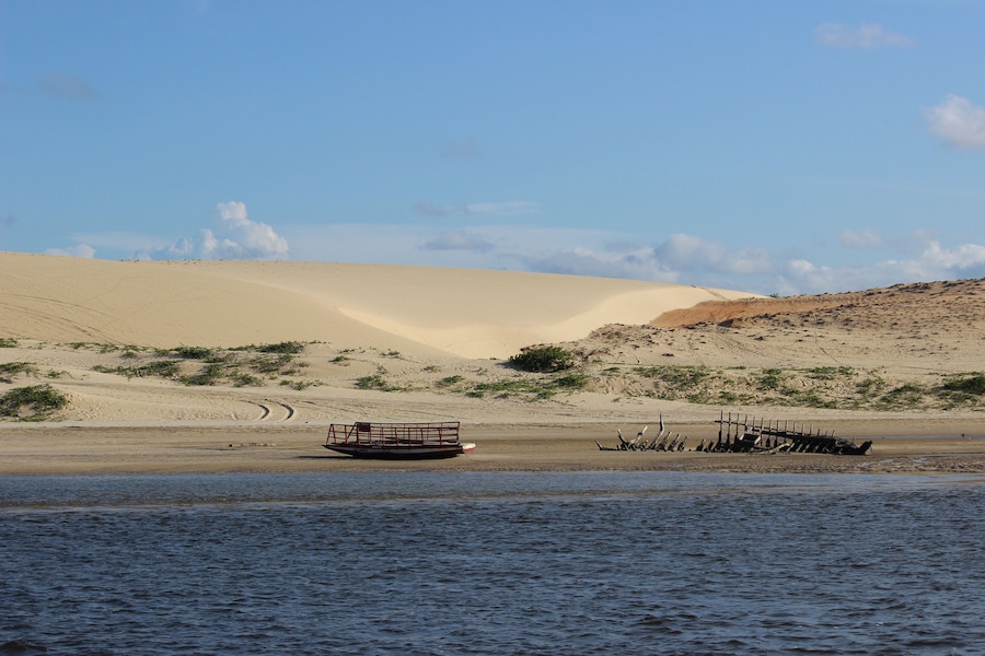 Foz Rio Mundaú, Trairi, Ceará, Brasil.
